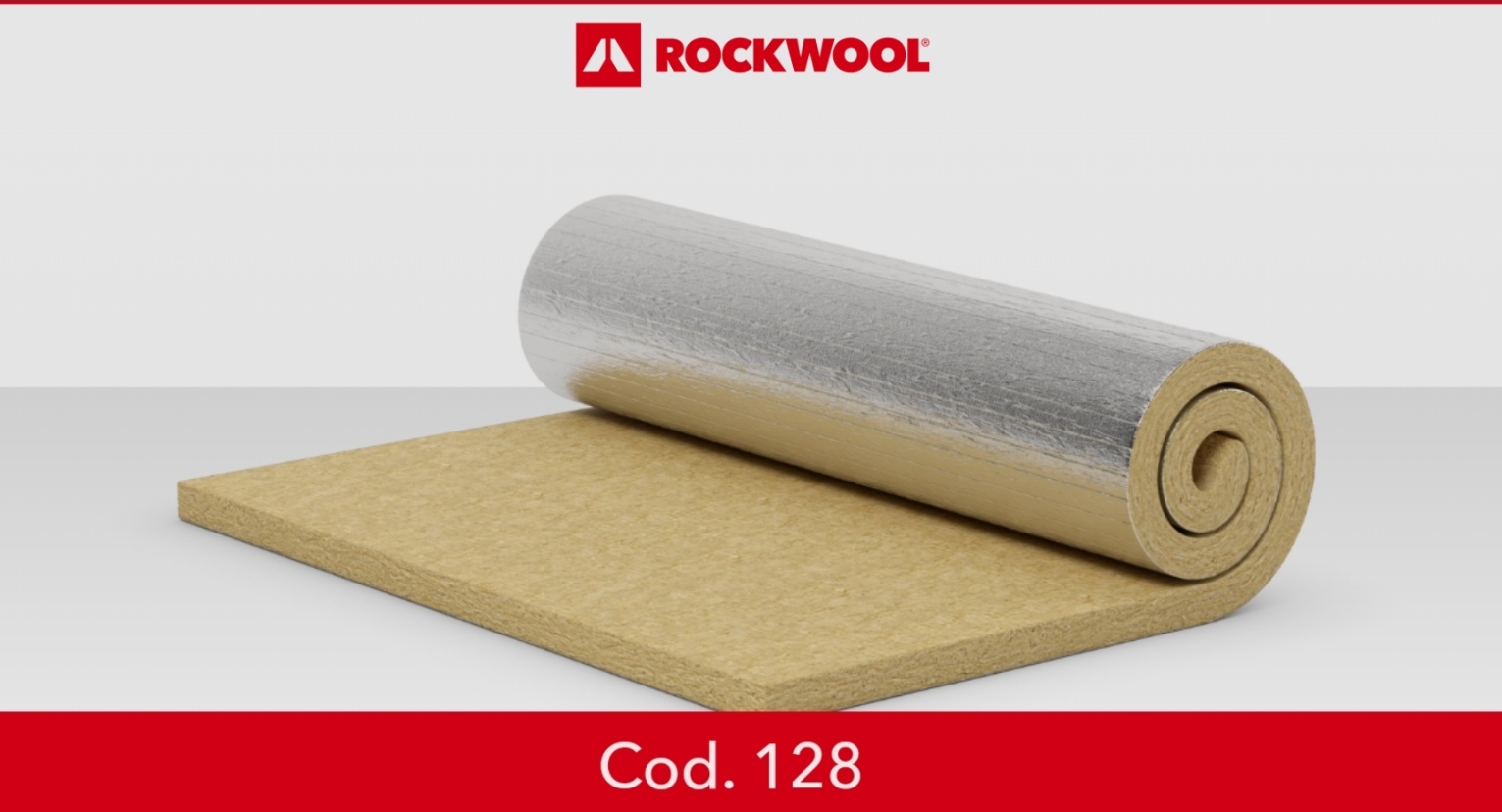Feltro in lana di roccia Cod. 128 -Rockwool - ISOBIT