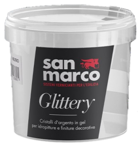 Glitter argentati per vernice emulsionante; glitter per pittura per la  decorazione delle pareti, perfetti sia per